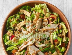 Теплый салат с курицей и болгарским перцем Вкусные салаты с болгарским перцем и курицей